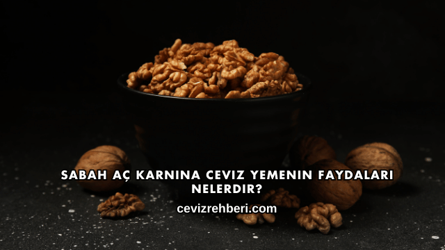 Sabah Aç Karnına Ceviz Yemenin Faydaları Nelerdir?