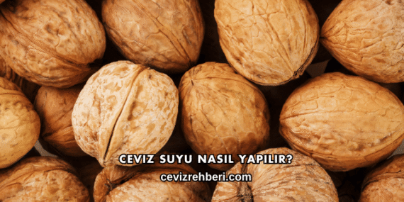 Ceviz Suyu Nasıl Yapılır?