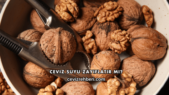 Ceviz Suyu Zayıflatır mı?